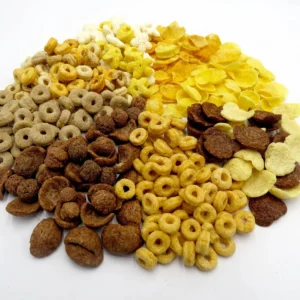 Automatic Rice Crispies Extruder Machine/Chocolate Corn Flakes Extrusion Plant/wheat Flaking Snacks Production Line